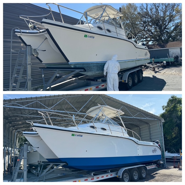 Boat detailing service in Florida